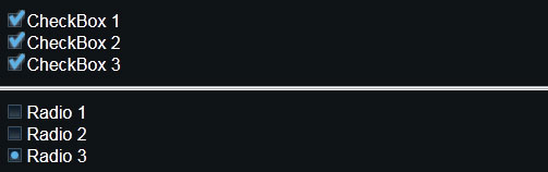 accessible radio button and checkbox replacement