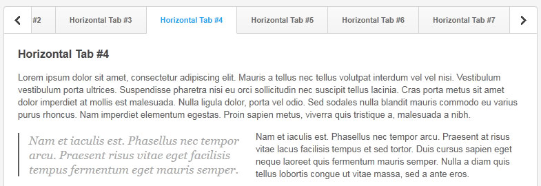 Sliding Tabs