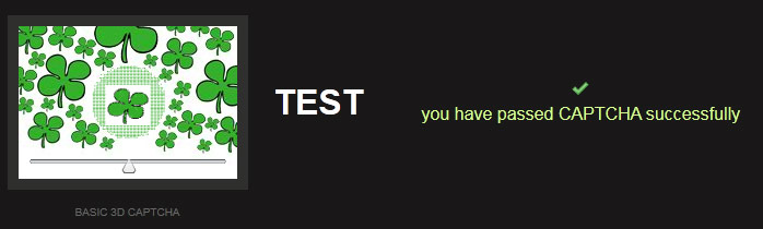 3D captcha