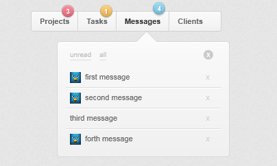 Notification Menu