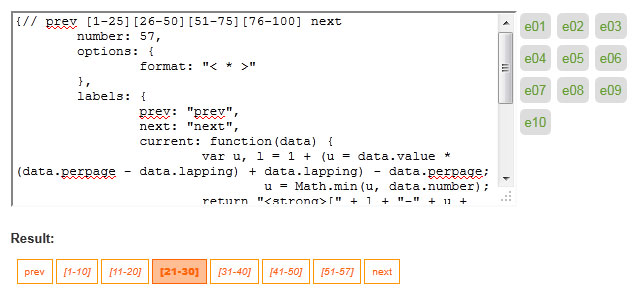 jQuery Paging