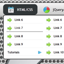 CSS3 Metal menu with icons CSS3 Metal menu with icons