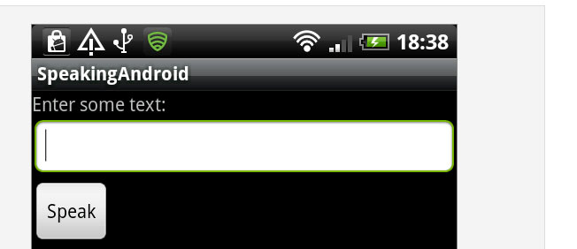 Android SDK: Using the Text to Speech Engine