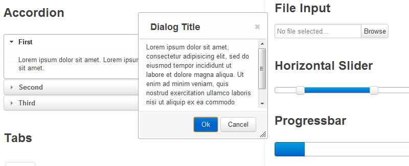 jQuery UI Bootstrap