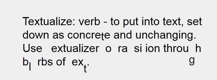 textualizer