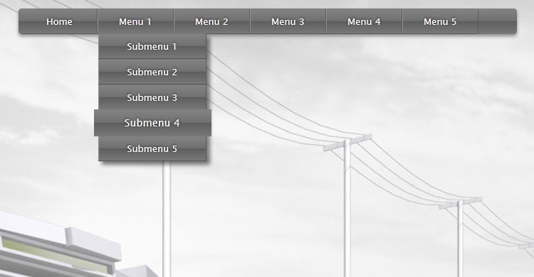 Musical drop down menu