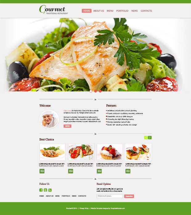Restaurant template
