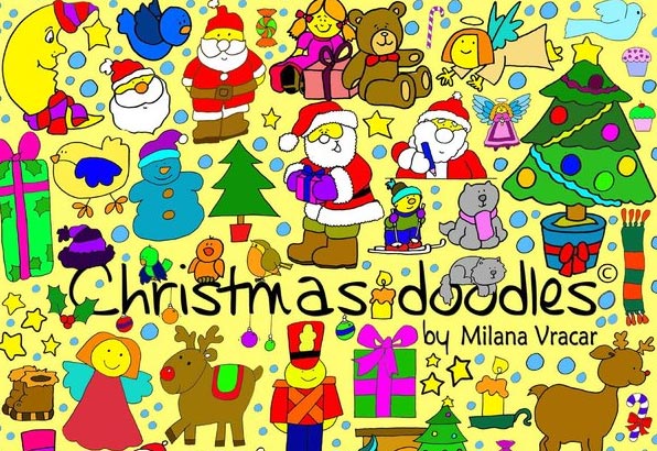 Christmas Brush Doodles Pack by MV