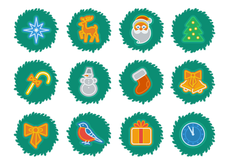 Xmas Wreath Set