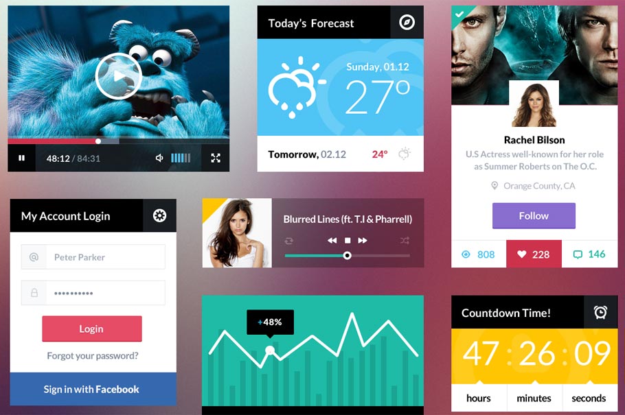 Free UI Kit PSD