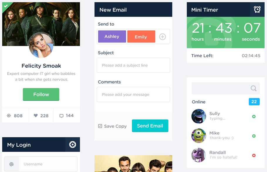 Free UI Kit PSD
