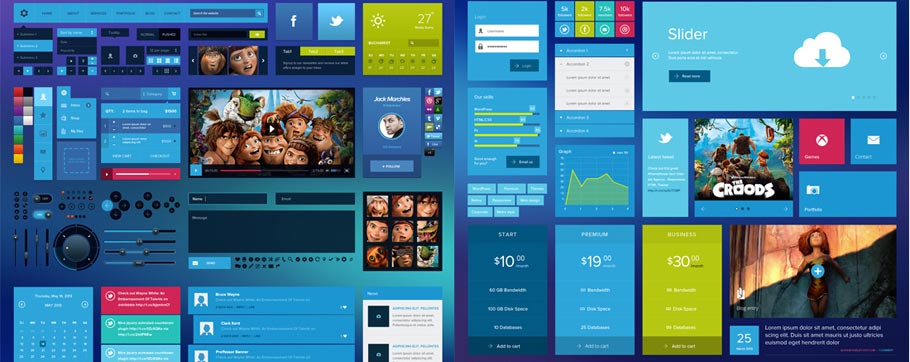Metro Tiles UI Kit (PSD)