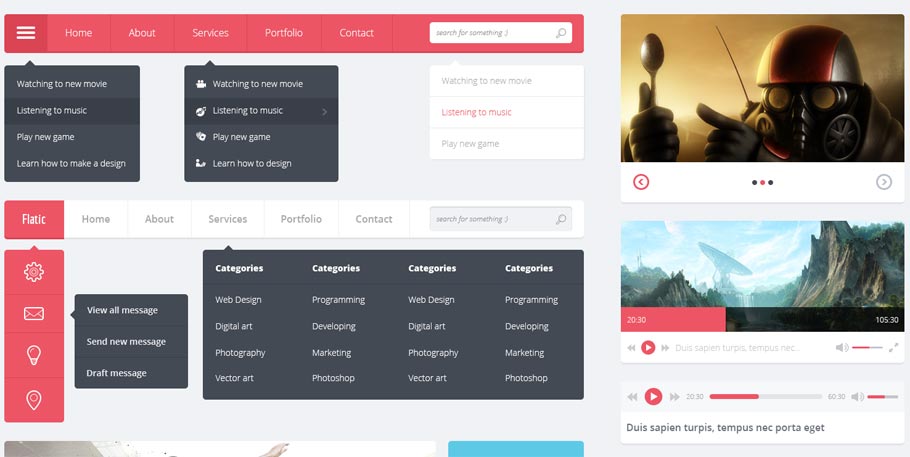 Flatic UserInterface Kit