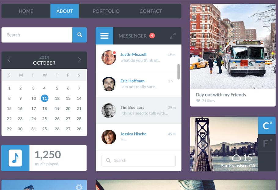 PSD Freebie UI Kit