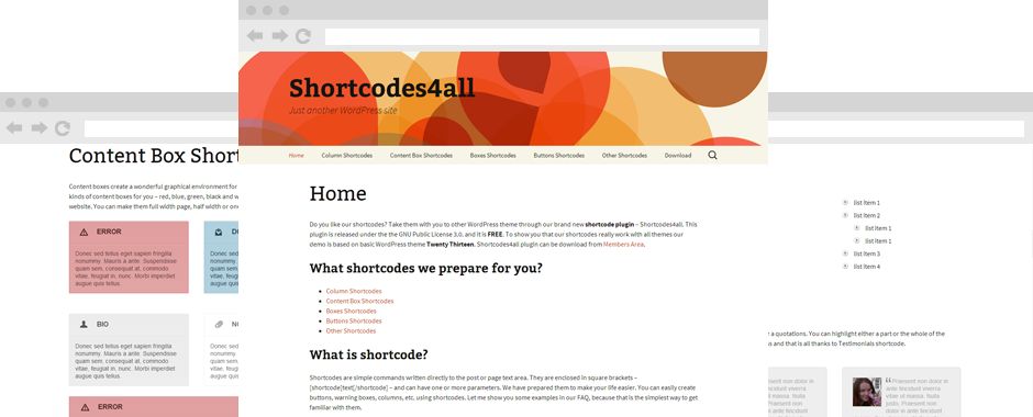 Shortcodes4all