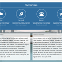 Bootstrap one-page template with Parallax effect
