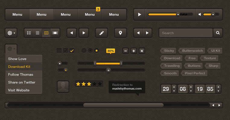 Sticky Butterscotch UI Kit