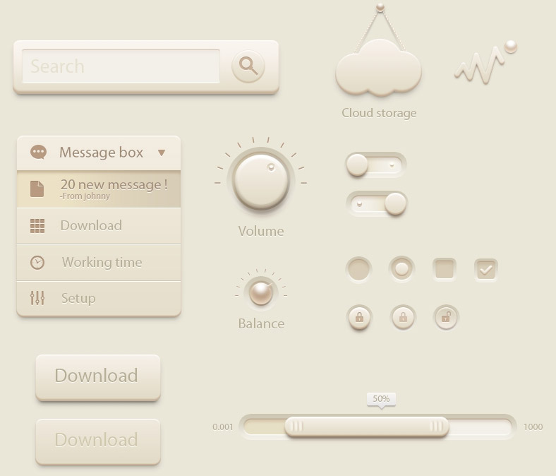 Free Light UI Kit