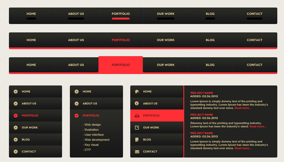 Precio UI Set (free version)