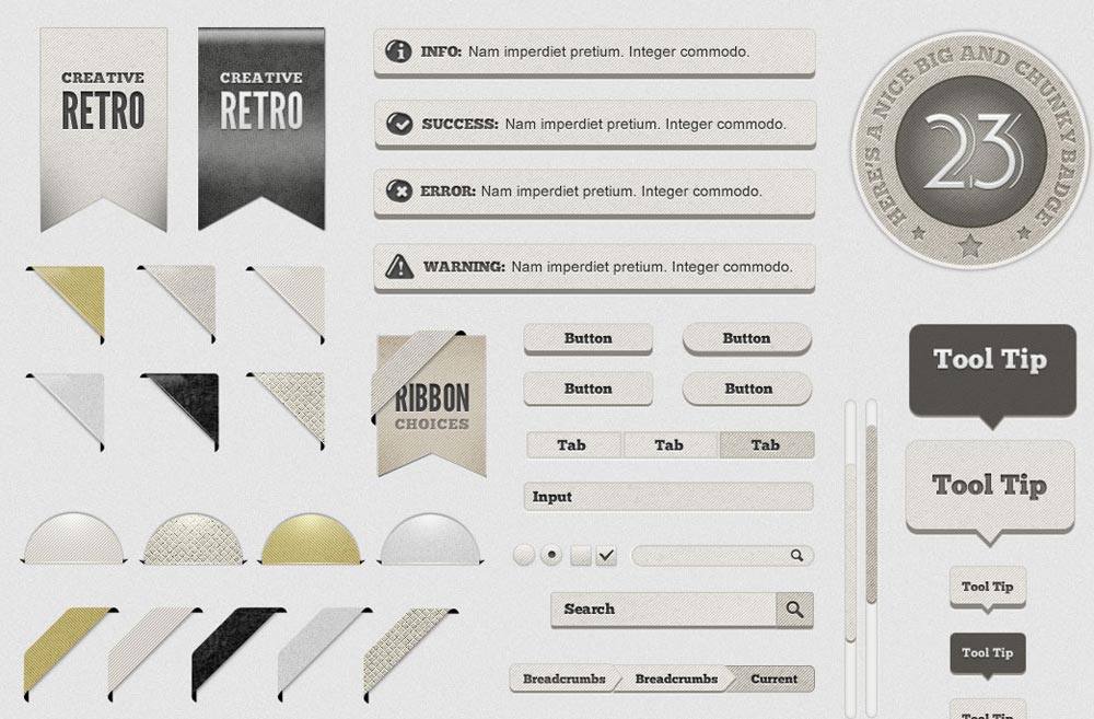 Light Retro UI