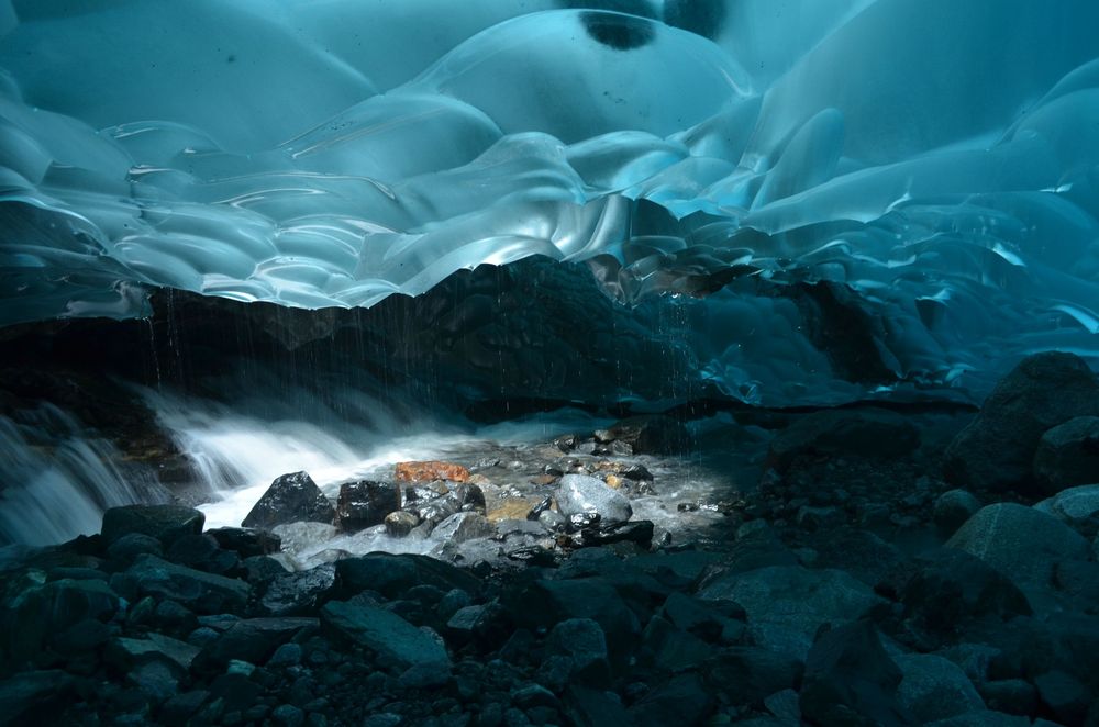 Mendenhall Ice Caves in Juneau, Alaska (USA) Mendenhall Ice Caves in Juneau, Alaska (USA)
