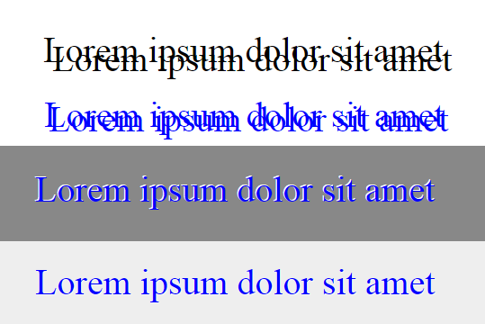 color and offsets