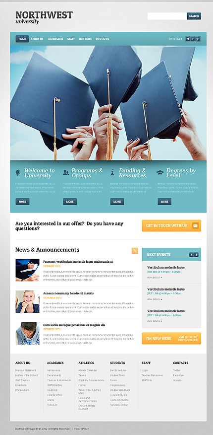 University Responsive WordPress Theme