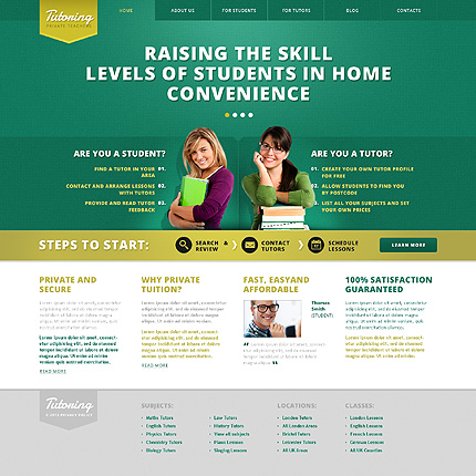 Tutoring WordPress Theme