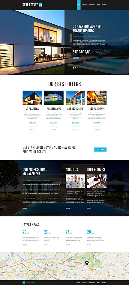Realtor Company WordPress Theme