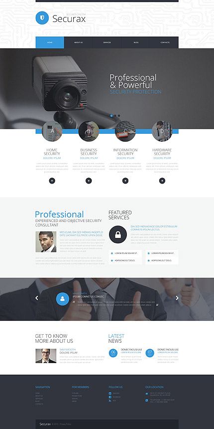 Security WordPress Template