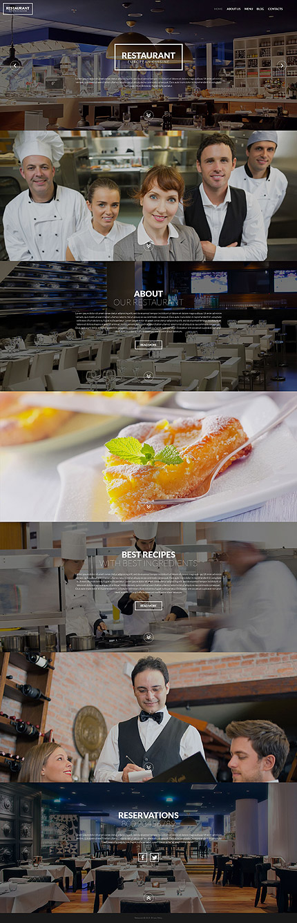 European Restaurant WordPress Theme