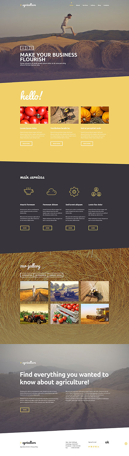 Agriculture WordPress Theme