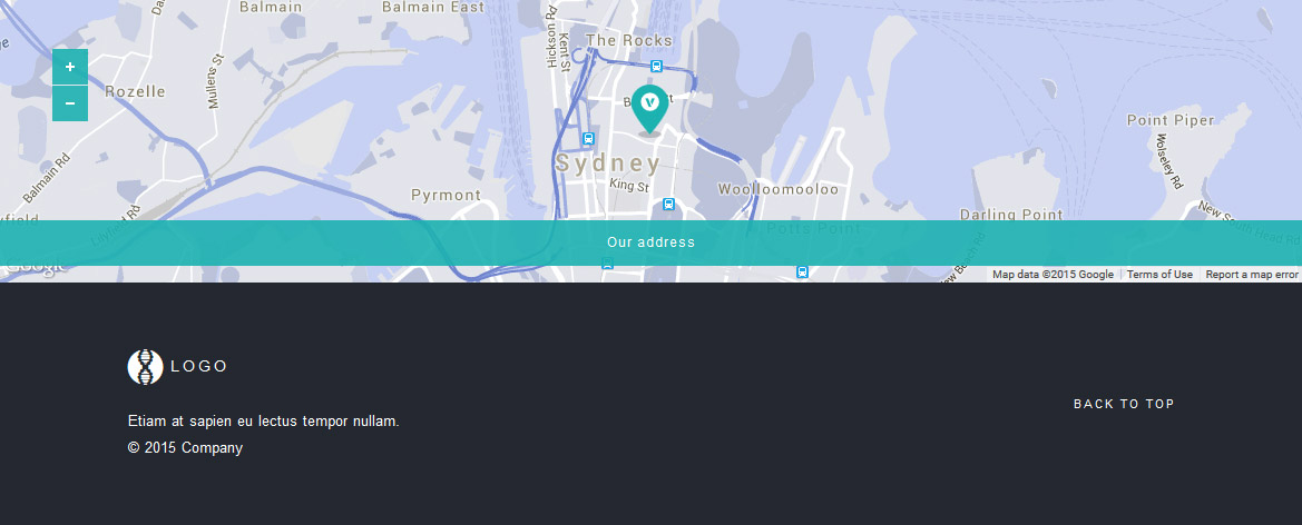 Map and Footer