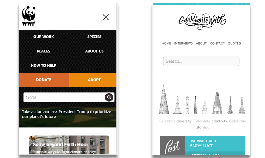 mobile navigation