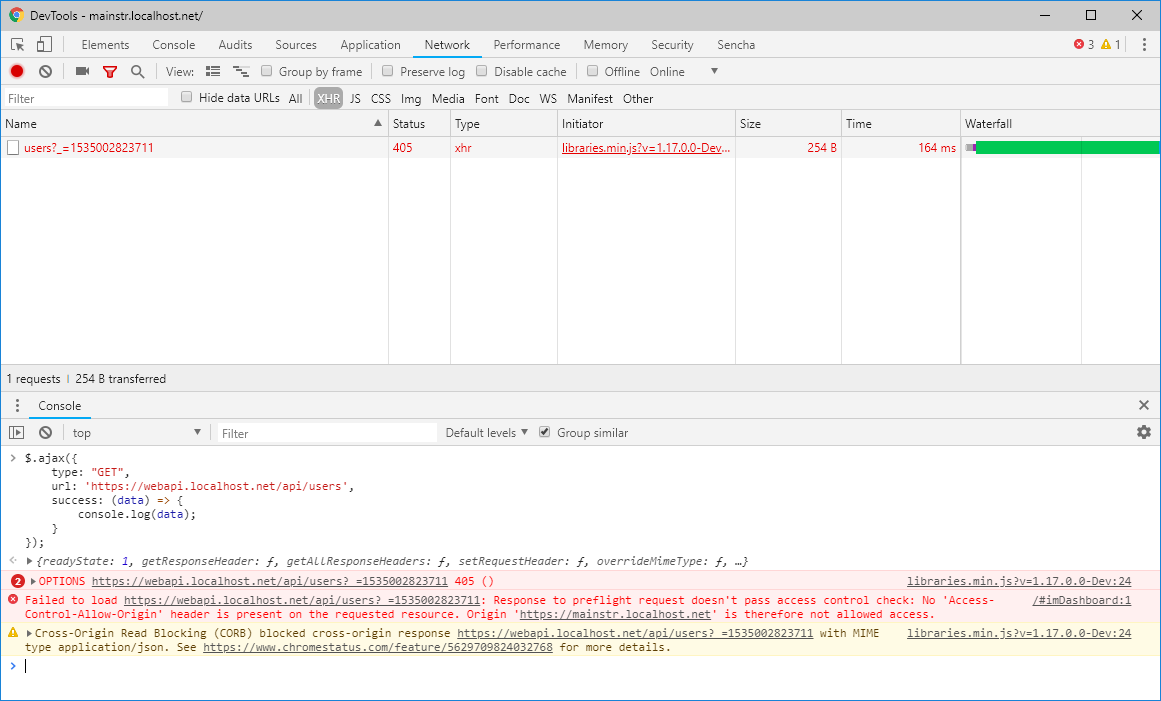 Access-Control-Allow-Origin error