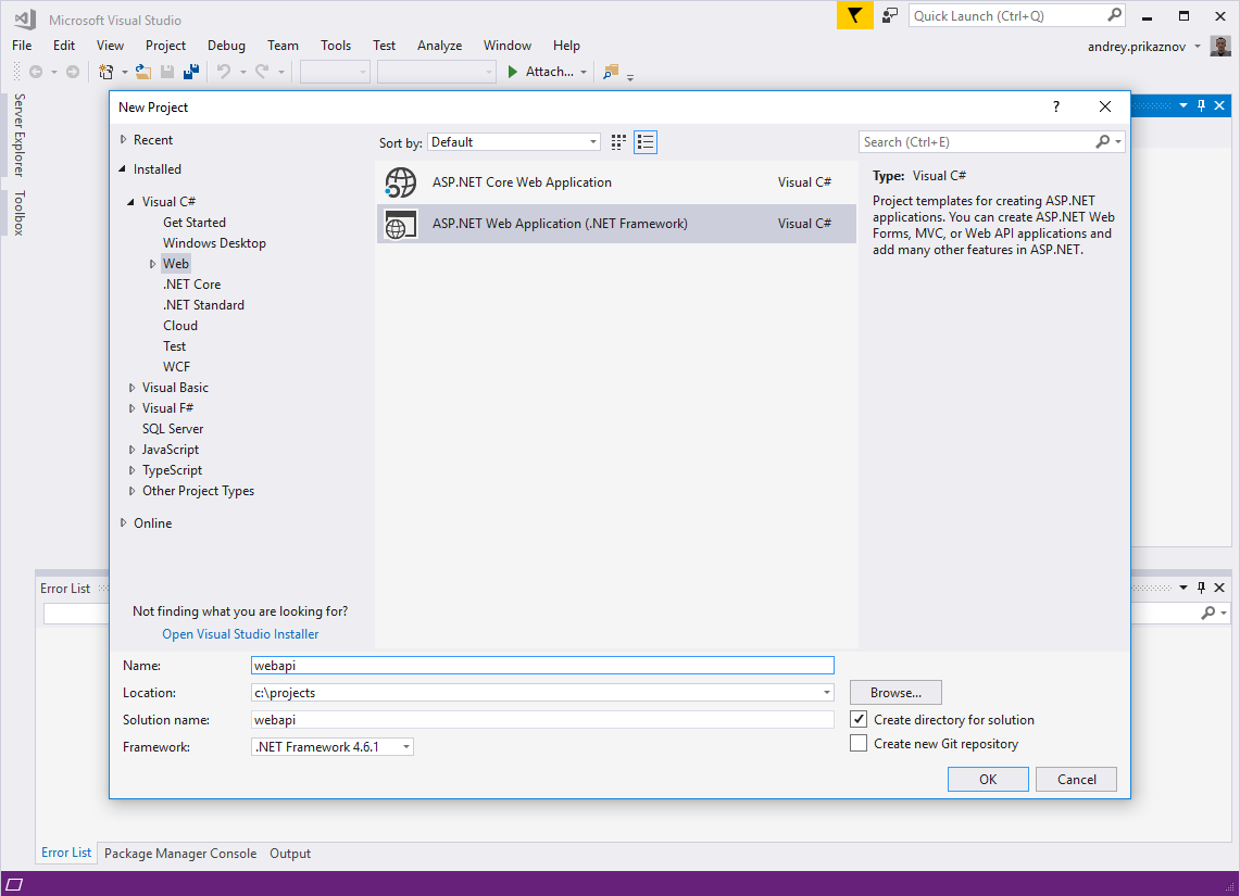 ASP.NET Web Application