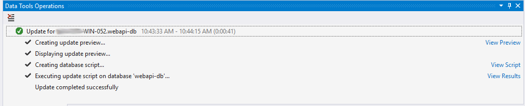 update database - step 3