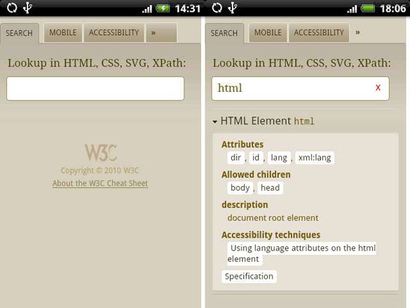 W3C Cheatsheet