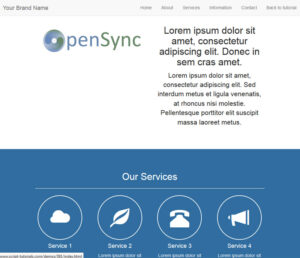 Read more about the article Bootstrap one-page template with Parallax effect