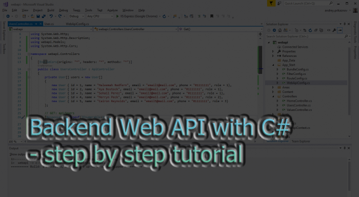 You are currently viewing Backend Web API with C# – step by step tutorial