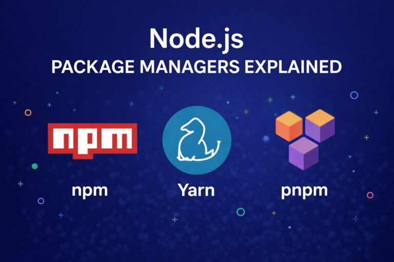 Node.js package managers explained: npm, yarn, pnpm, and beyond | Dev ...
